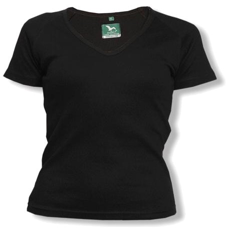 Adler Damen V-Neck Shirt (schwarz) 11,66 �