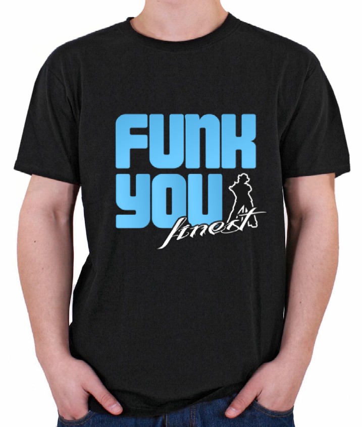 Premium -Shirt, FUNK YOU (blau) 16,80 