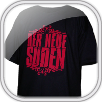 Der neue Süden Promoshirts, Flockdruck